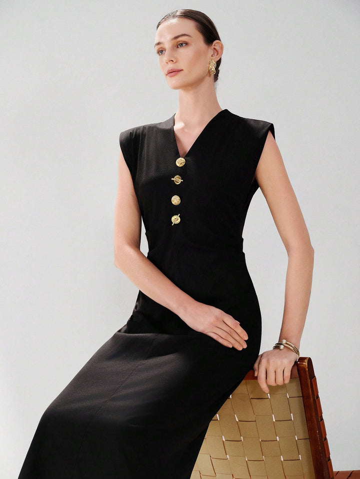 Rochie midi SHEIN, negru