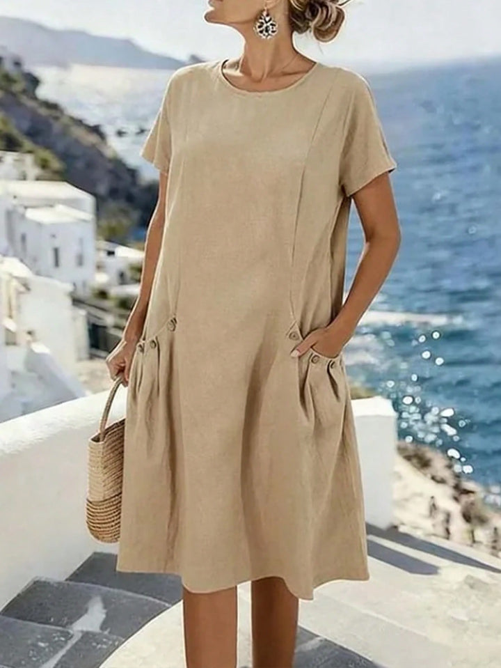 Rochie scurtă SHEIN, kaki