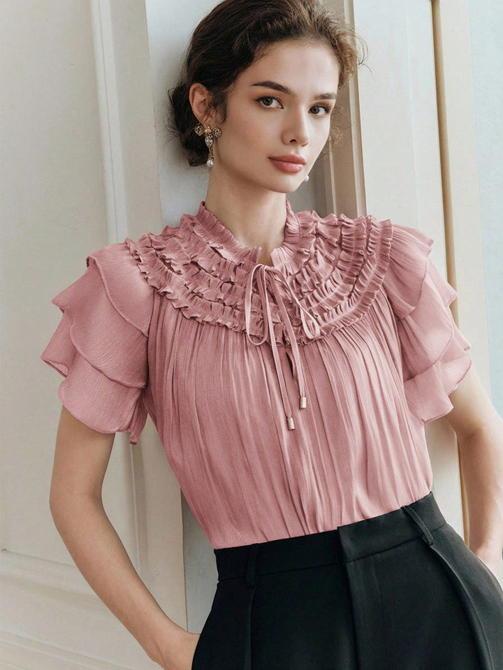 Bluza eleganta SHEIN, roz