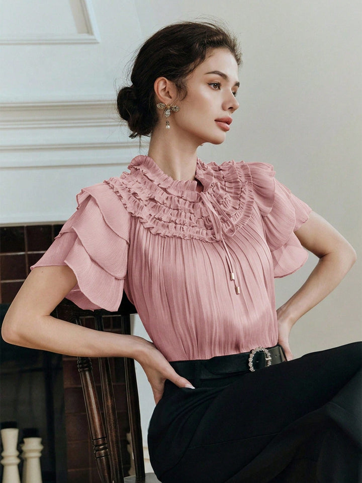 Bluza eleganta SHEIN, roz