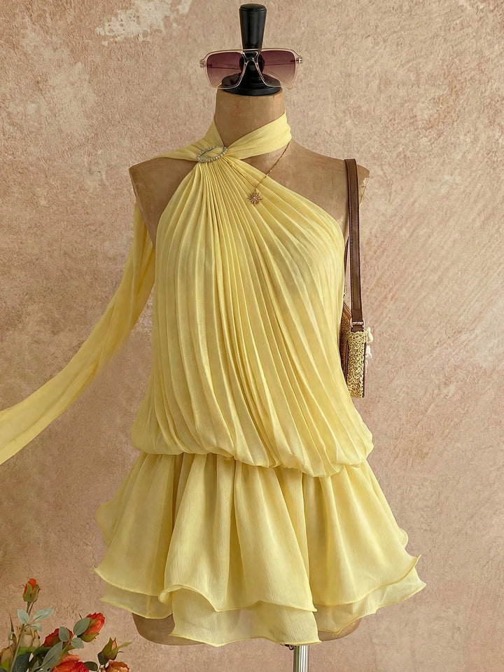 Rochie scurtă SHEIN, galben