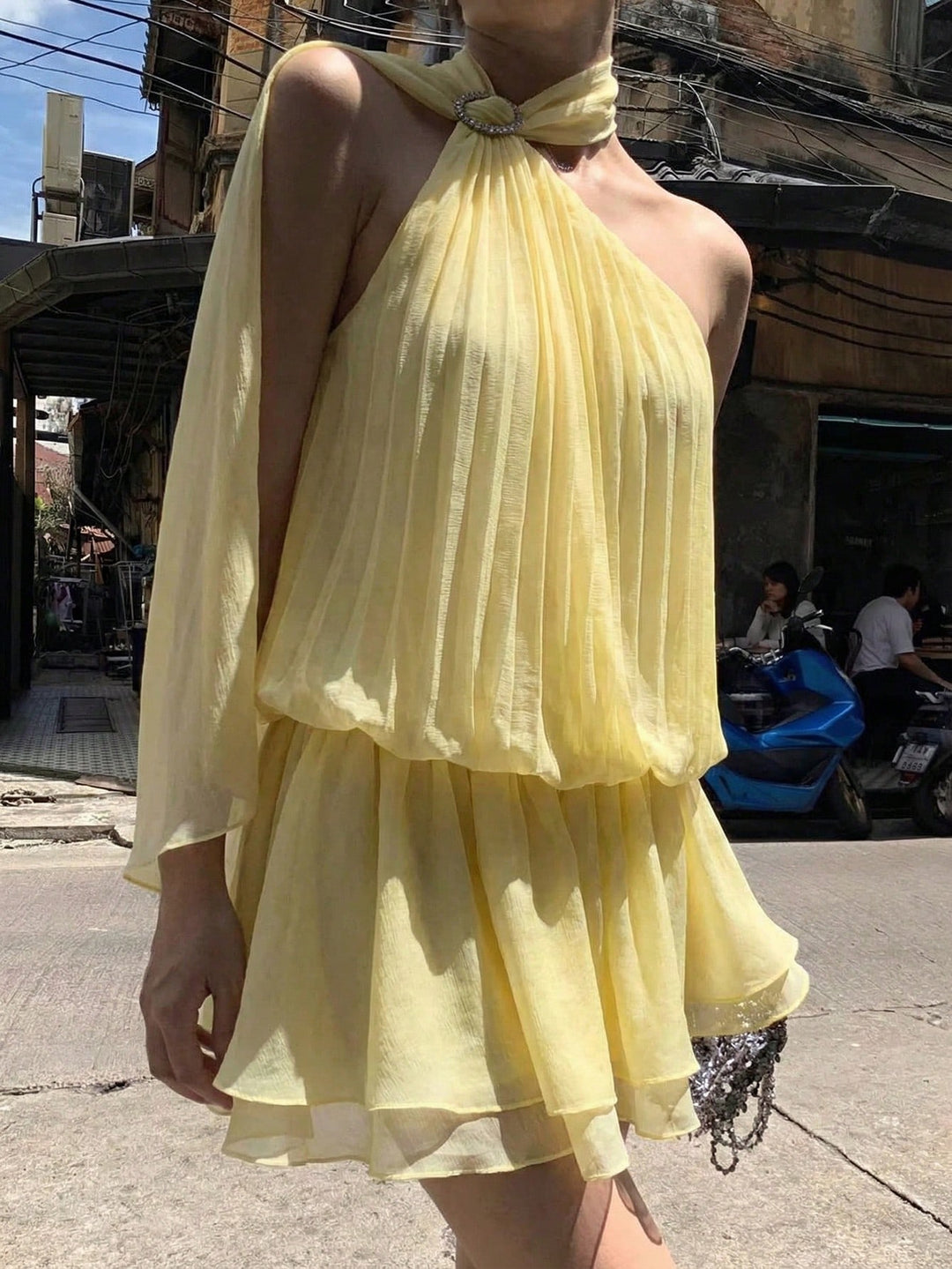 Rochie scurtă SHEIN, galben