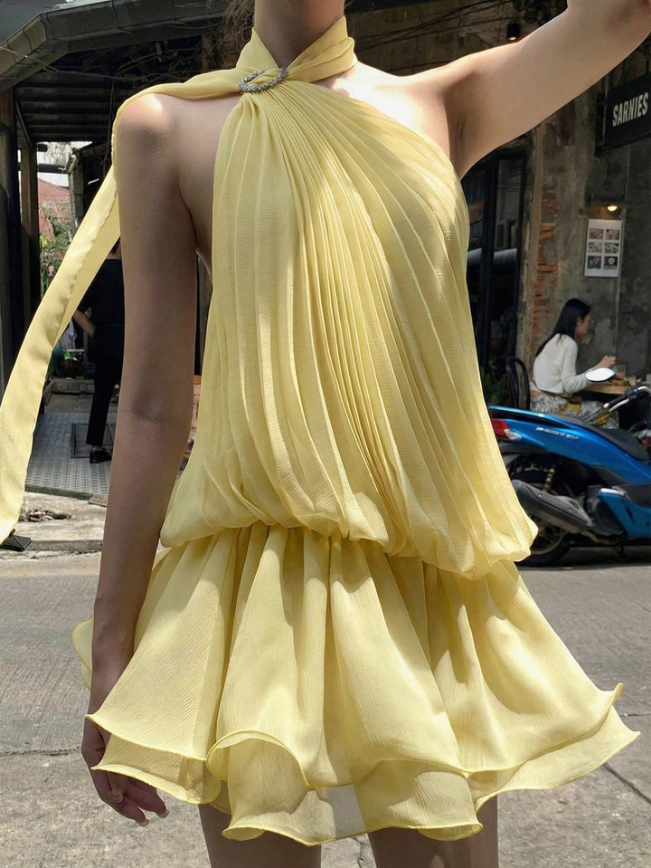 Rochie scurtă SHEIN, galben