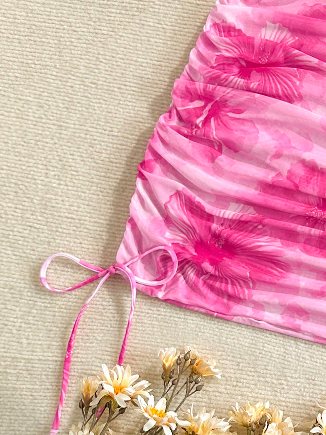 Set bikini de baie SHEIN, roz