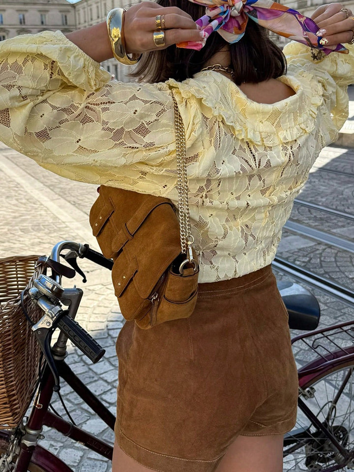 Top SHEIN, galben