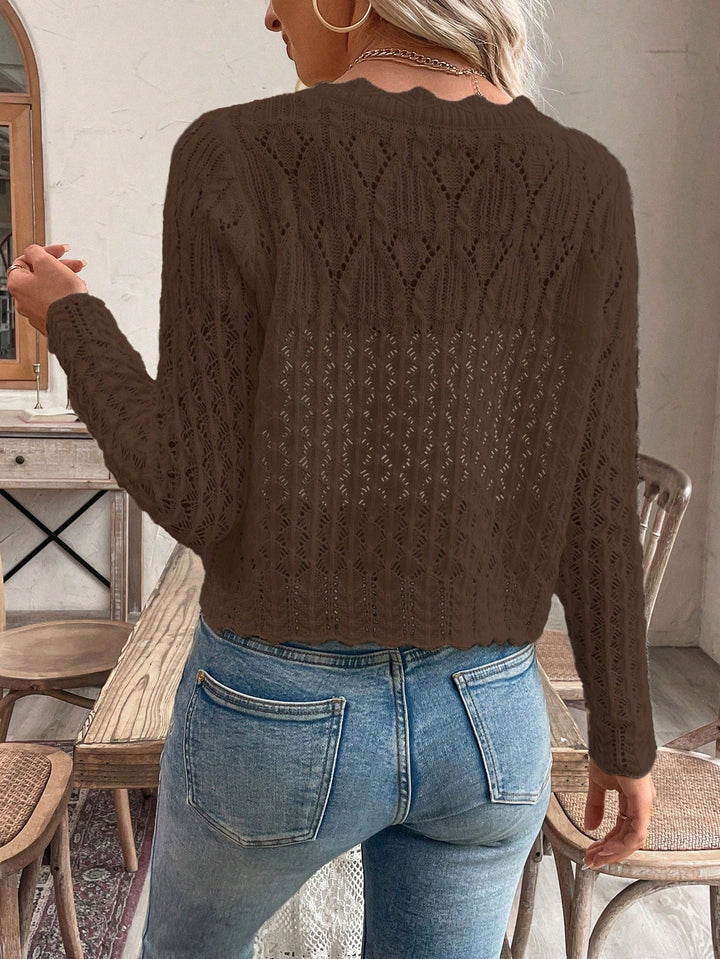 Cardigan SHEIN, maro
