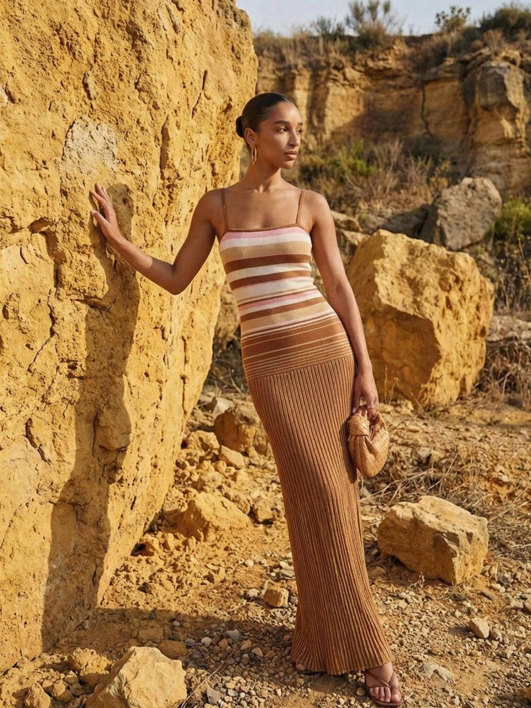 Rochie maxi SHEIN, mix culori