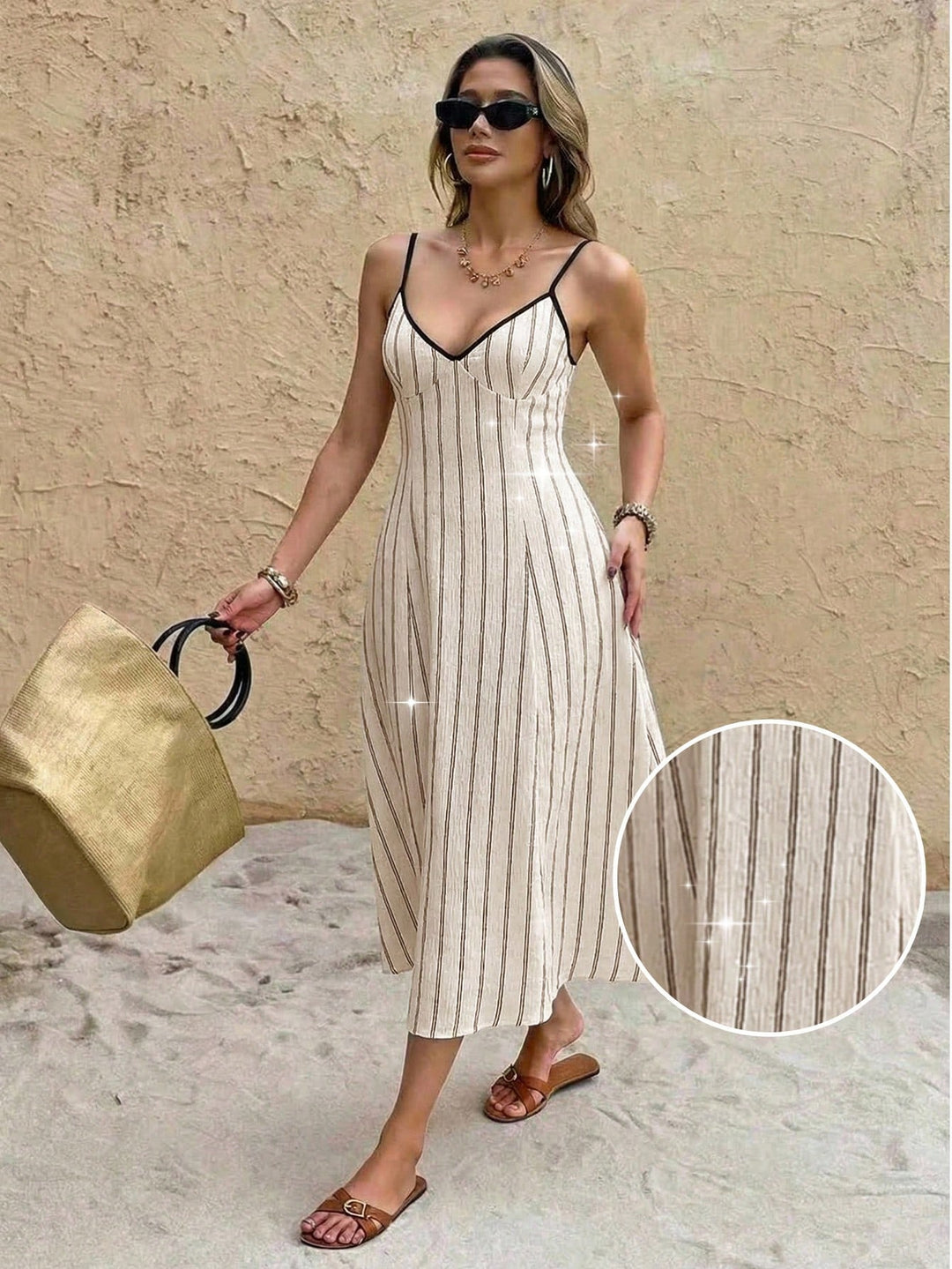 Rochie midi SHEIN, portocaliu