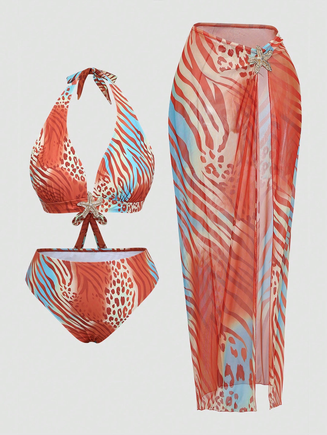 Set bikini de baie SHEIN, mix culori