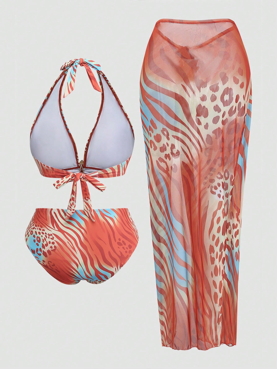 Set bikini de baie SHEIN, mix culori