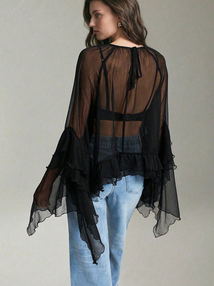 Top SHEIN, negru