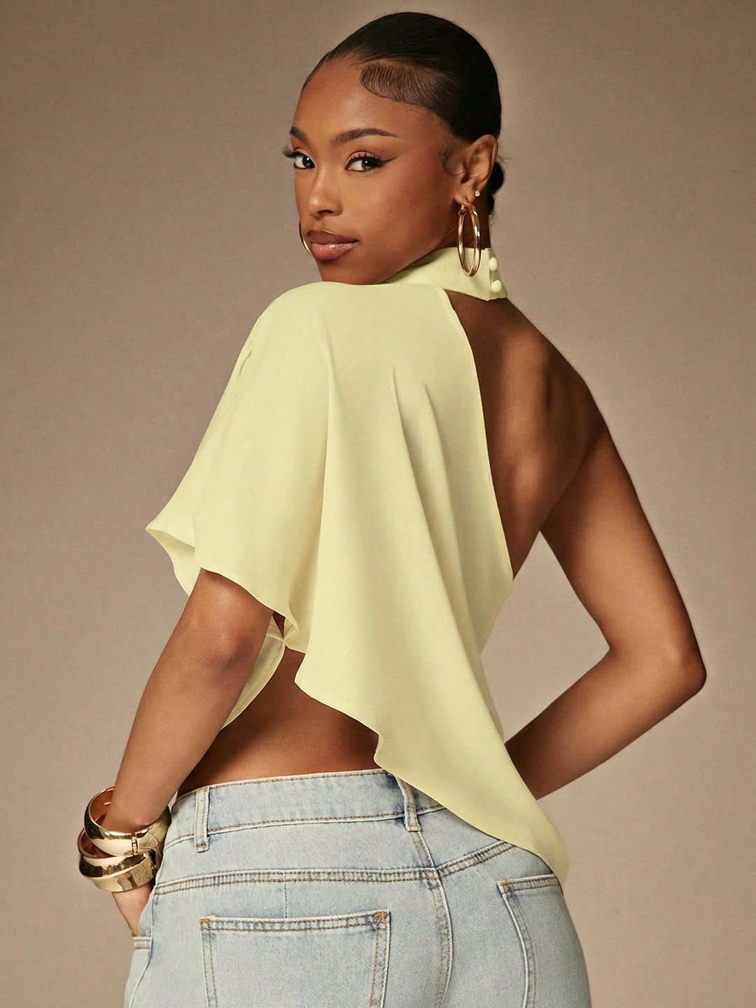 Top SHEIN, galben