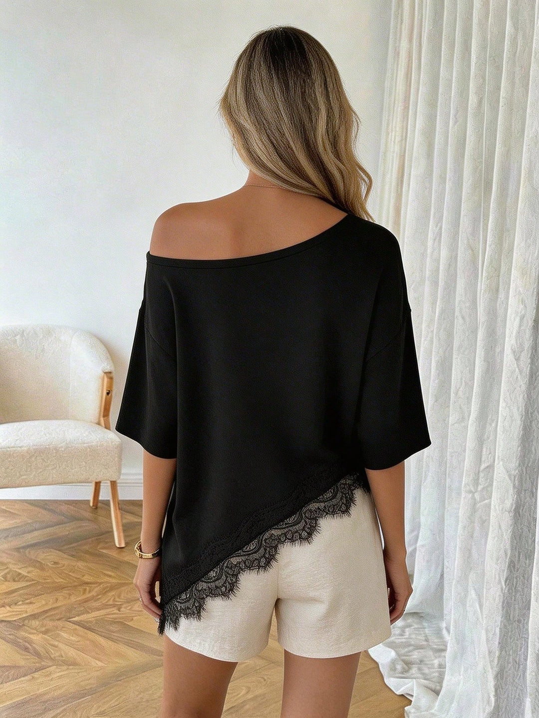 Top SHEIN, negru