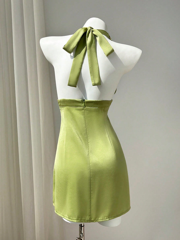 Rochie scurtă SHEIN, verde