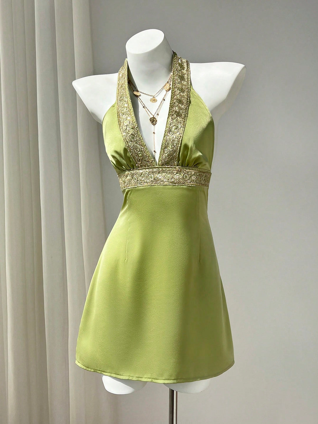 Rochie scurtă SHEIN, verde