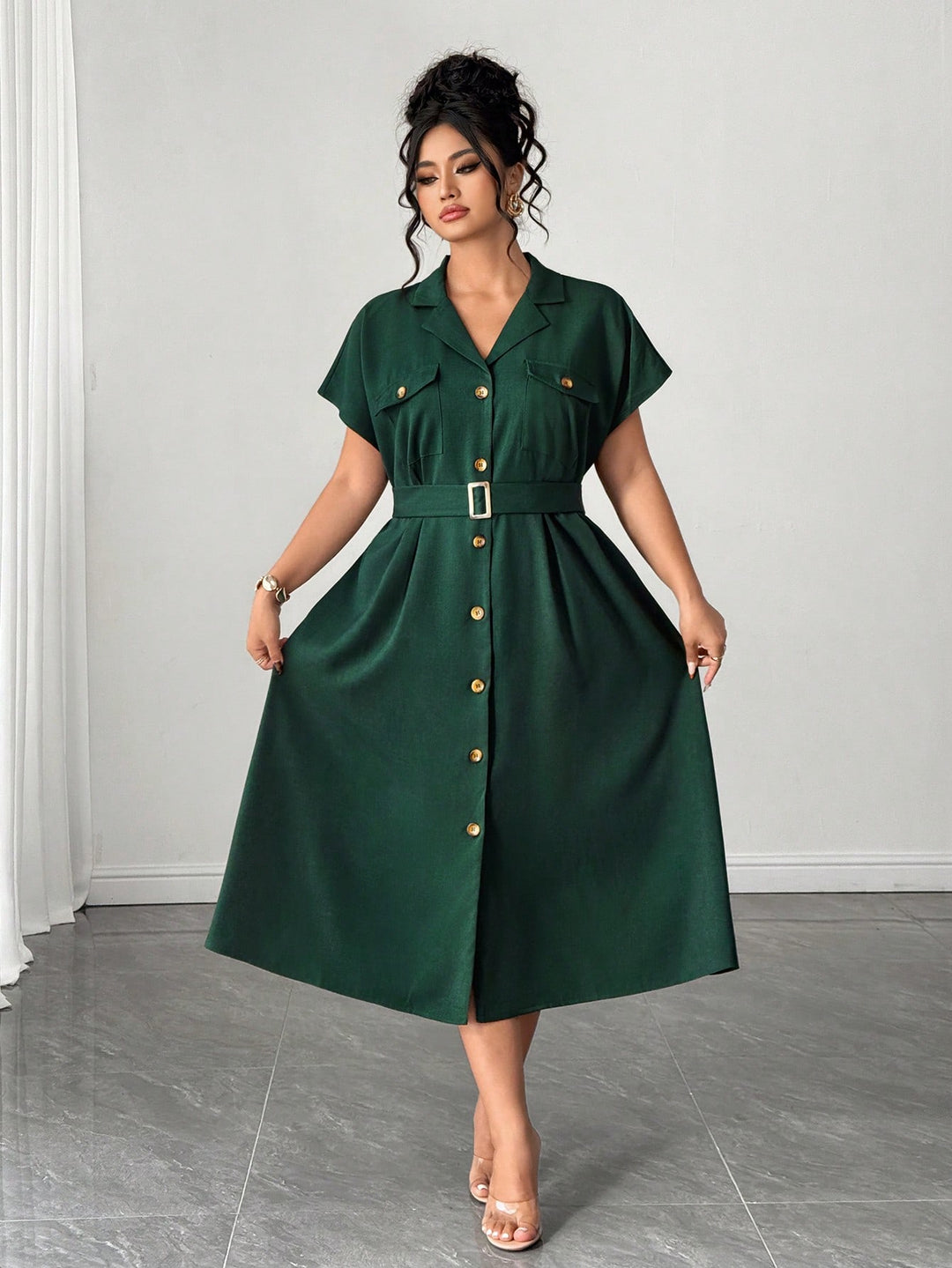 Rochie SHEIN, verde
