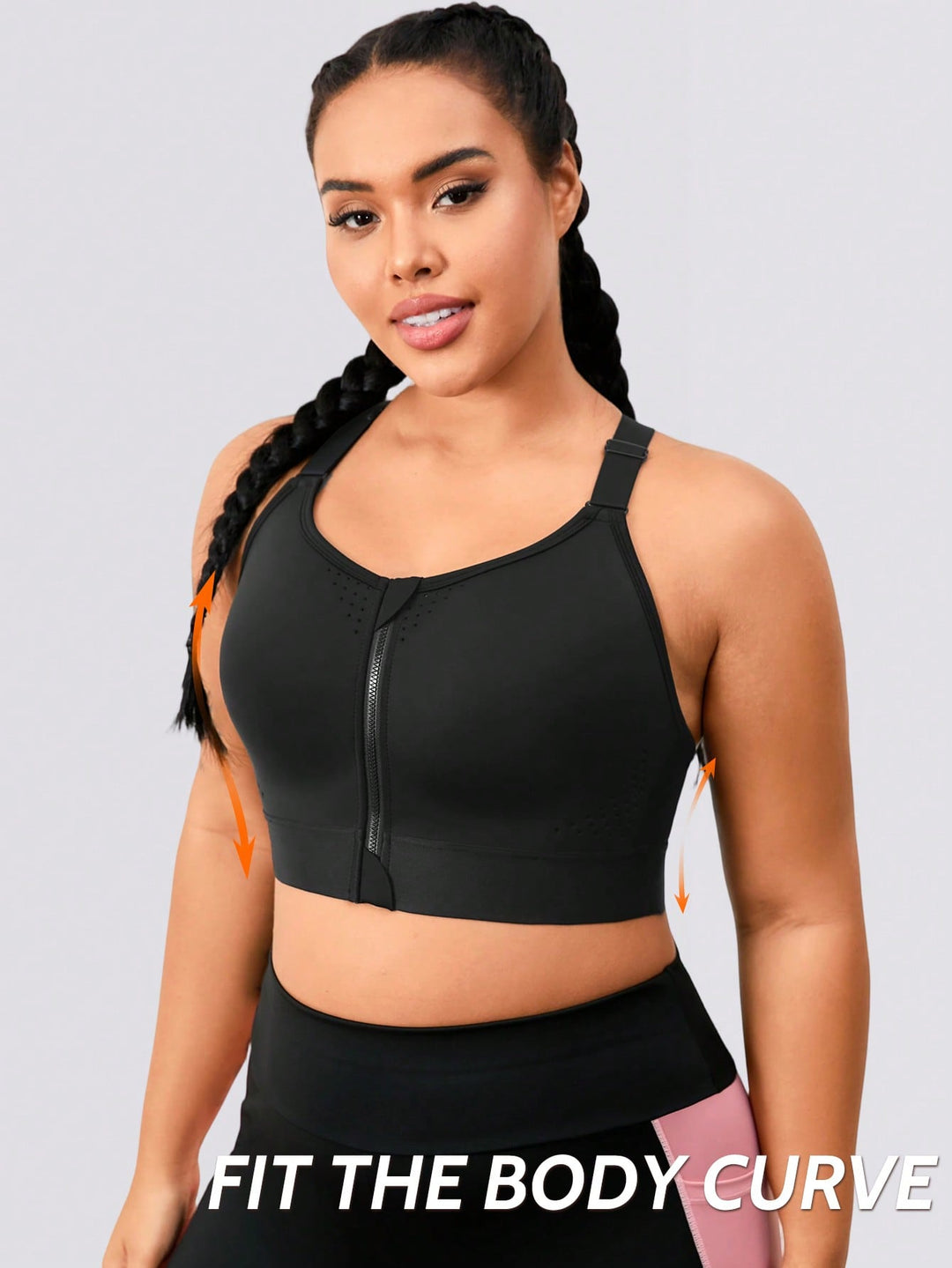 Bustieră sport SHEIN, negru
