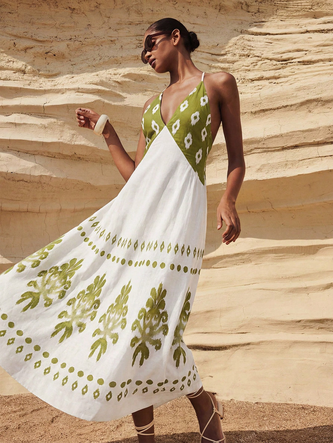Rochie maxi SHEIN, verde