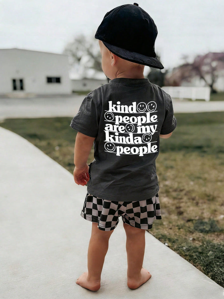 Tricou pentru copii SHEIN, gri