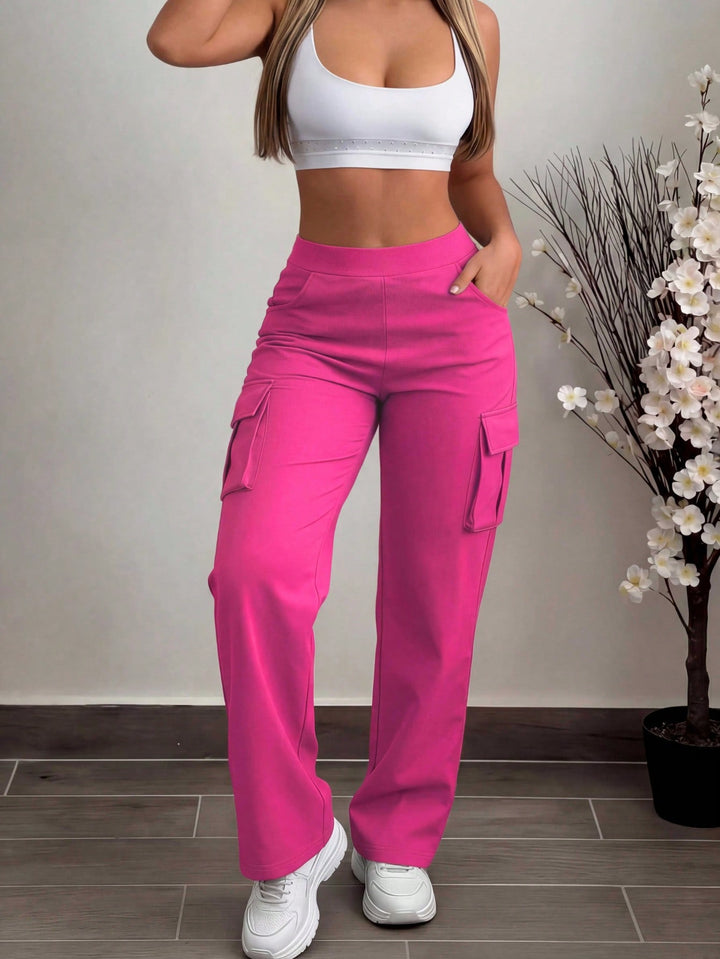 Pantaloni SHEIN, roz