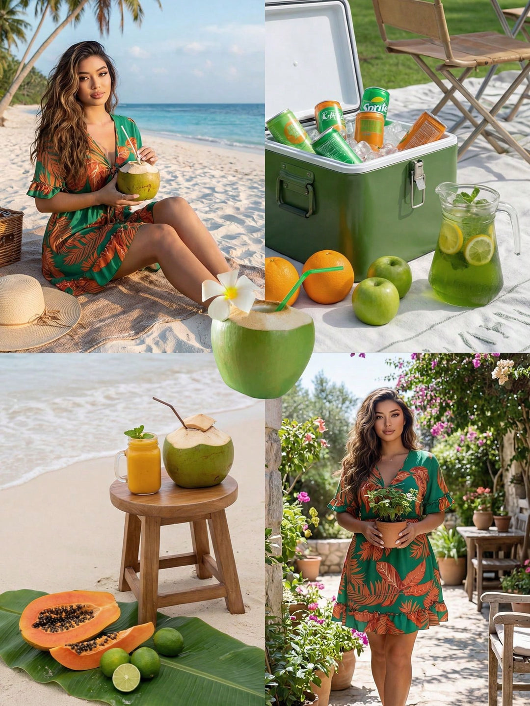 Rochie SHEIN, verde