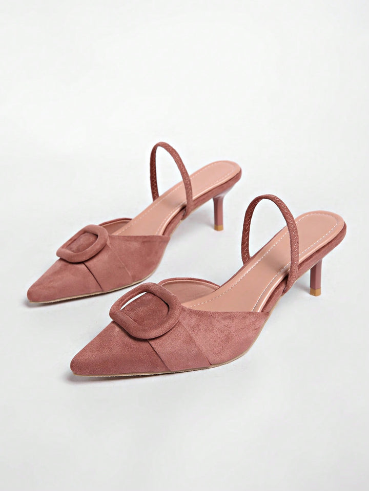 Pantofi cu toc SHEIN, roz