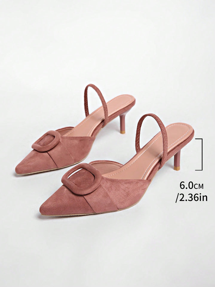 Pantofi cu toc SHEIN, roz