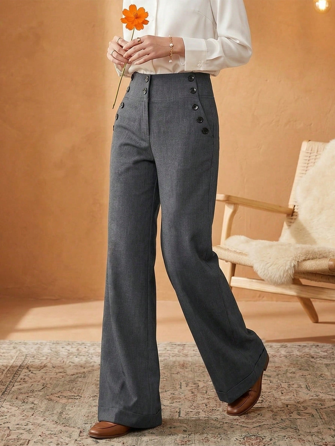 Pantaloni SHEIN, gri