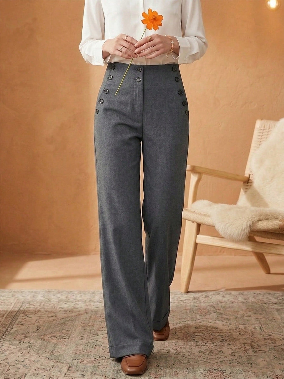 Pantaloni SHEIN, gri