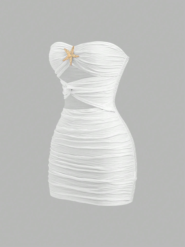 Rochie scurtă SHEIN, portocaliu