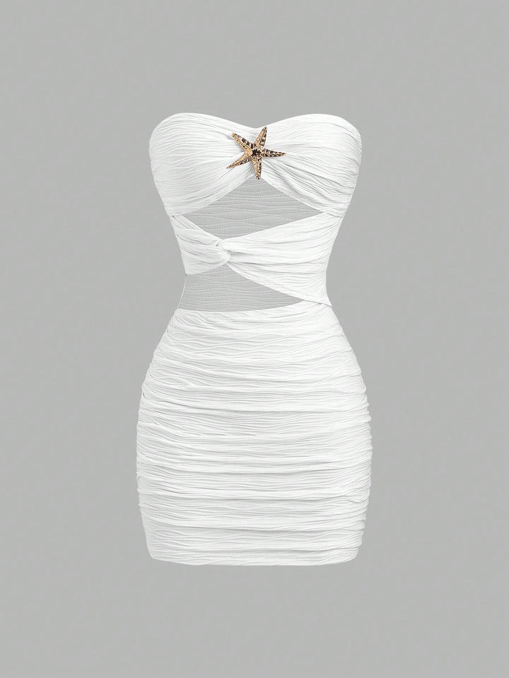 Rochie scurtă SHEIN, portocaliu
