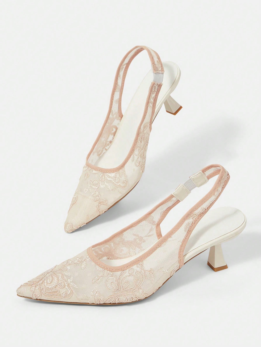 Pantofi cu toc SHEIN, bej