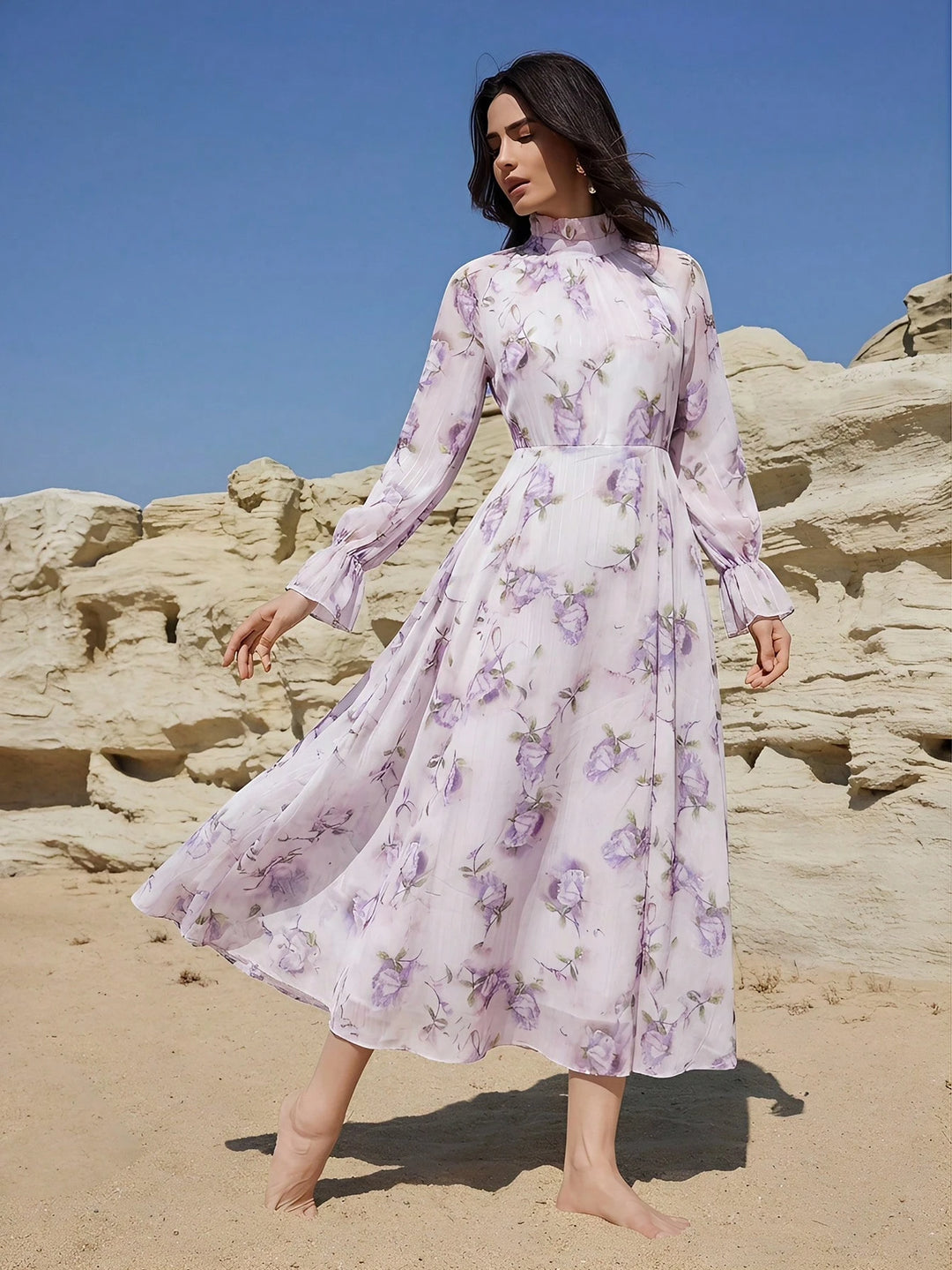 Rochie maxi SHEIN, mix culori