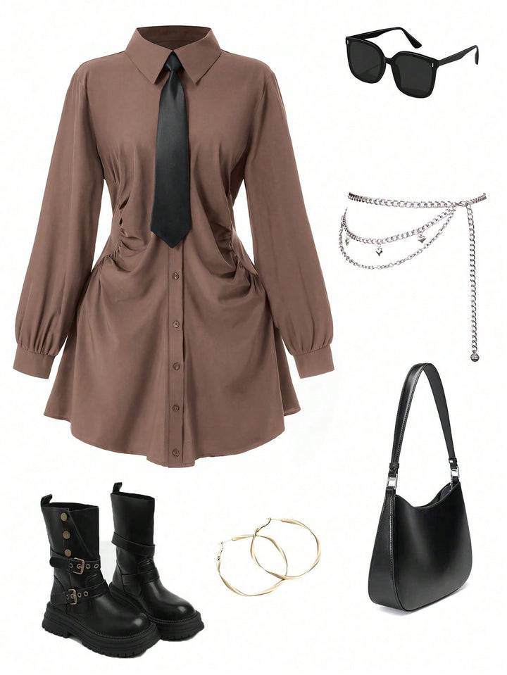 Rochie SHEIN, maro