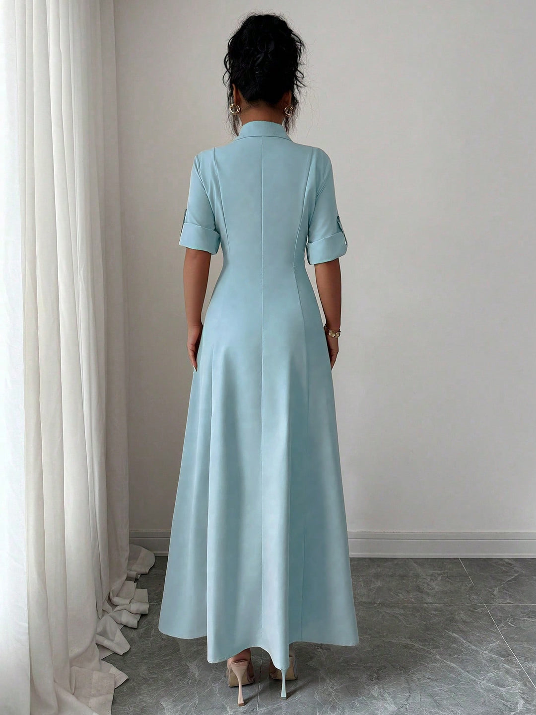Rochie maxi SHEIN, albastru