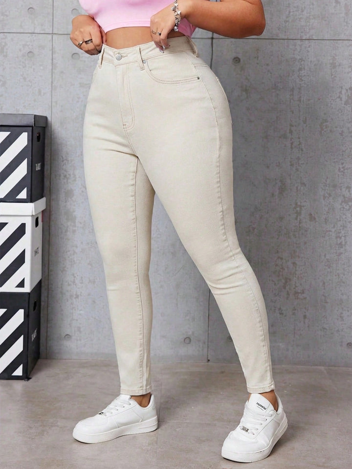 Jeans SHEIN, portocaliu