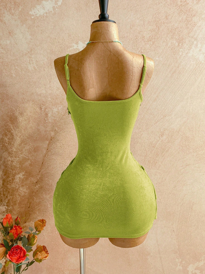 Rochie mini SHEIN, verde