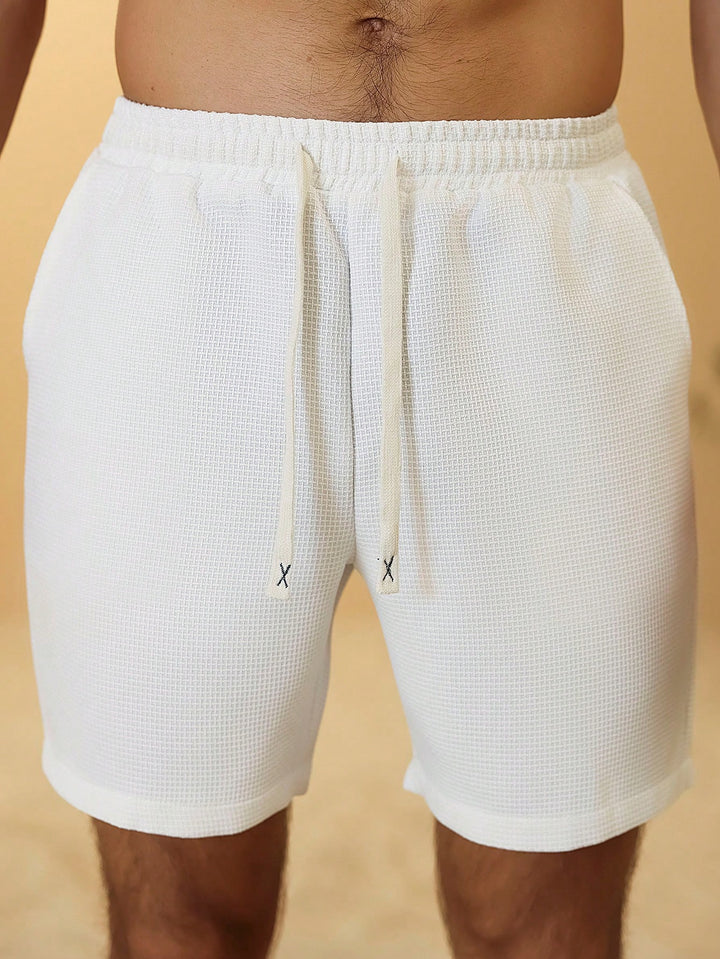 Pantaloni scurți SHEIN, alb