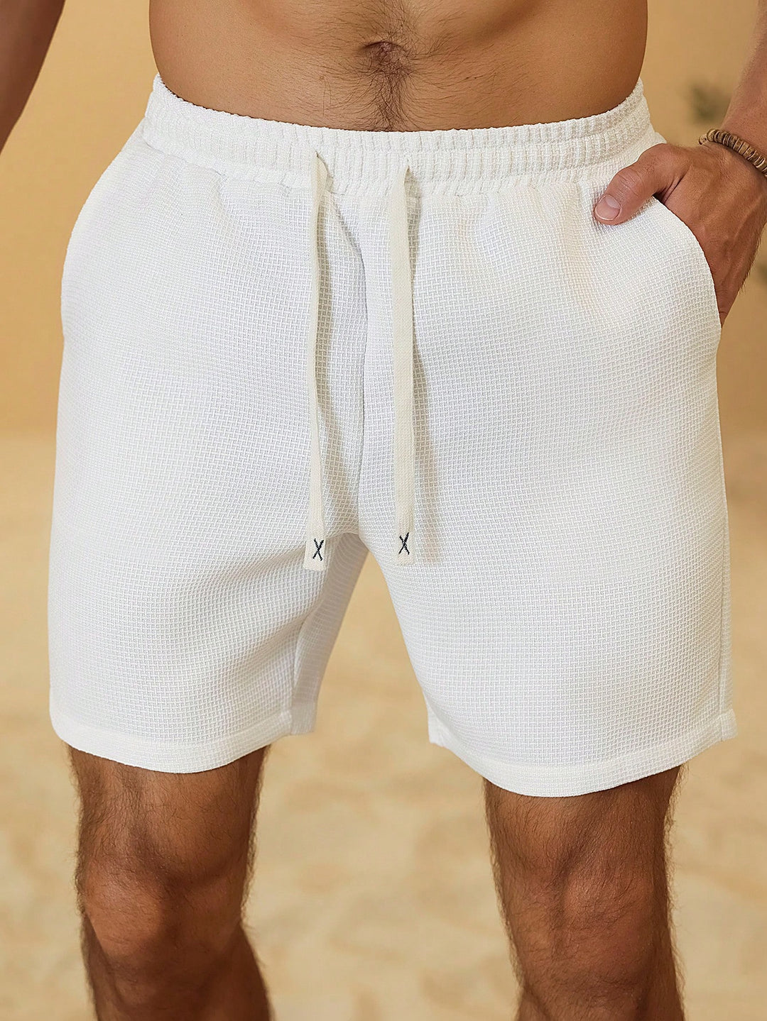 Pantaloni scurți SHEIN, alb