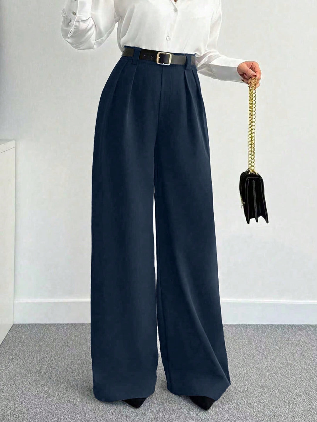 Pantaloni SHEIN, albastru