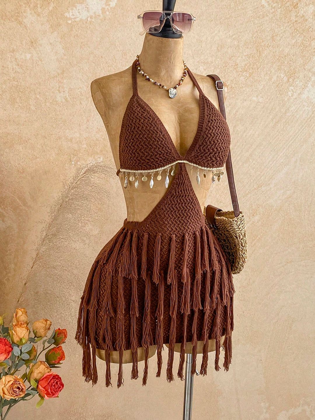 Rochie SHEIN, maro