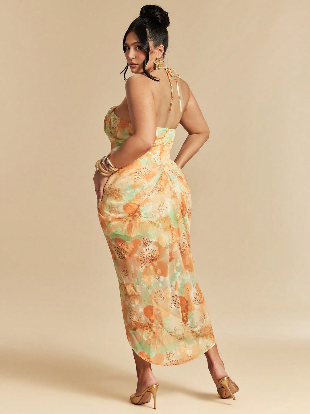Rochie SHEIN, portocaliu