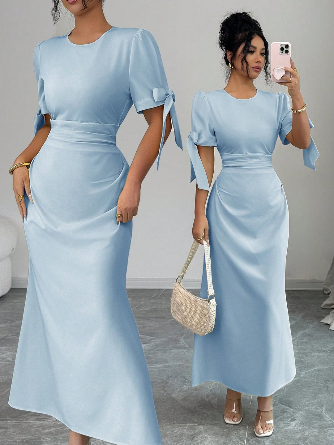 Rochie midi SHEIN, albastru