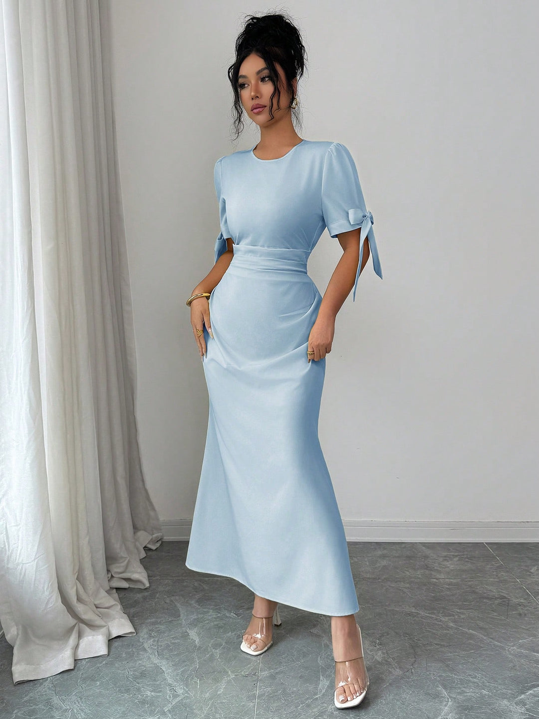 Rochie midi SHEIN, albastru