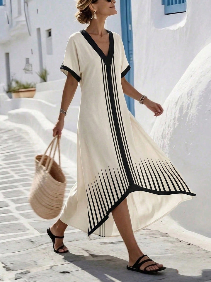 Rochie maxi SHEIN, bej