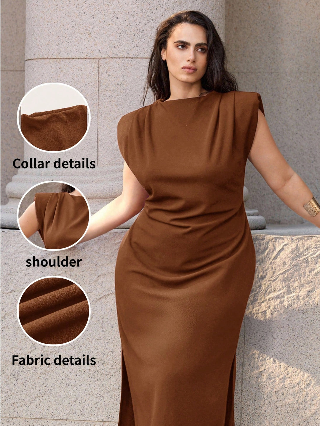 Rochie SHEIN, maro