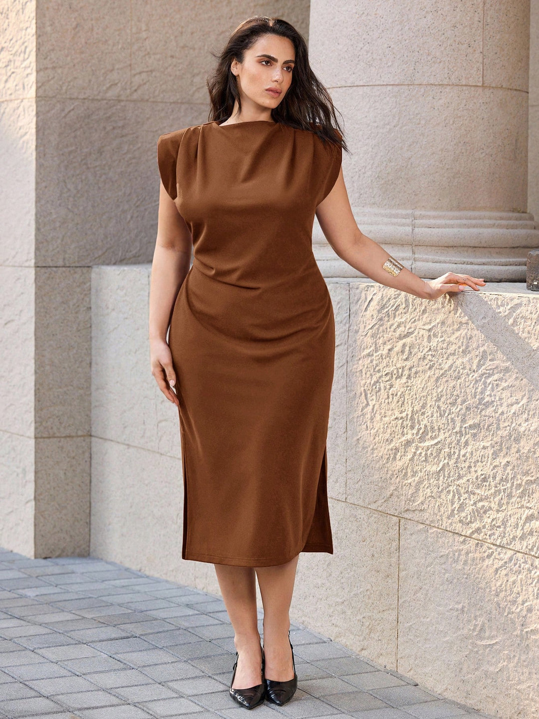 Rochie SHEIN, maro