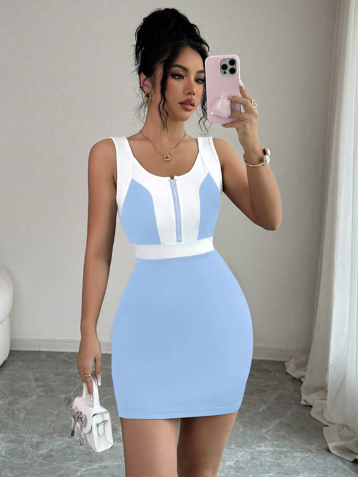 Rochie scurtă SHEIN, albastru