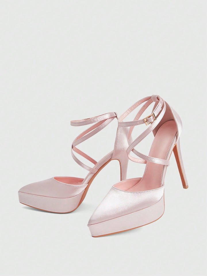Pantofi cu toc SHEIN, roz