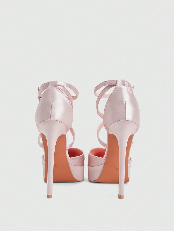 Pantofi cu toc SHEIN, roz